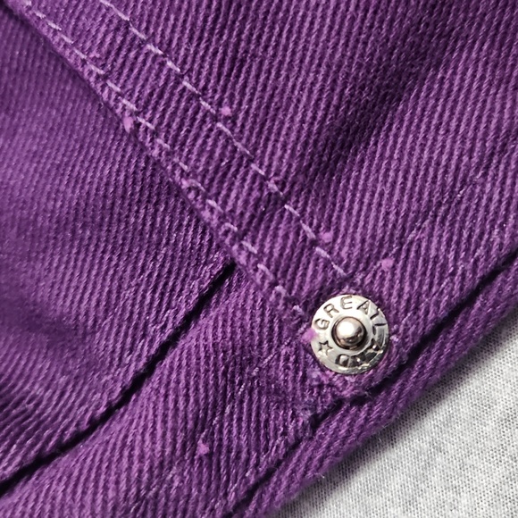 Vintage High Rise Baggy Relaxed Tapered Leg Purple Denim "Mom" Jeans - Picture 12 of 16